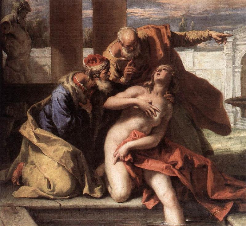 RICCI, Sebastiano Susanna and the Elders France oil painting art
